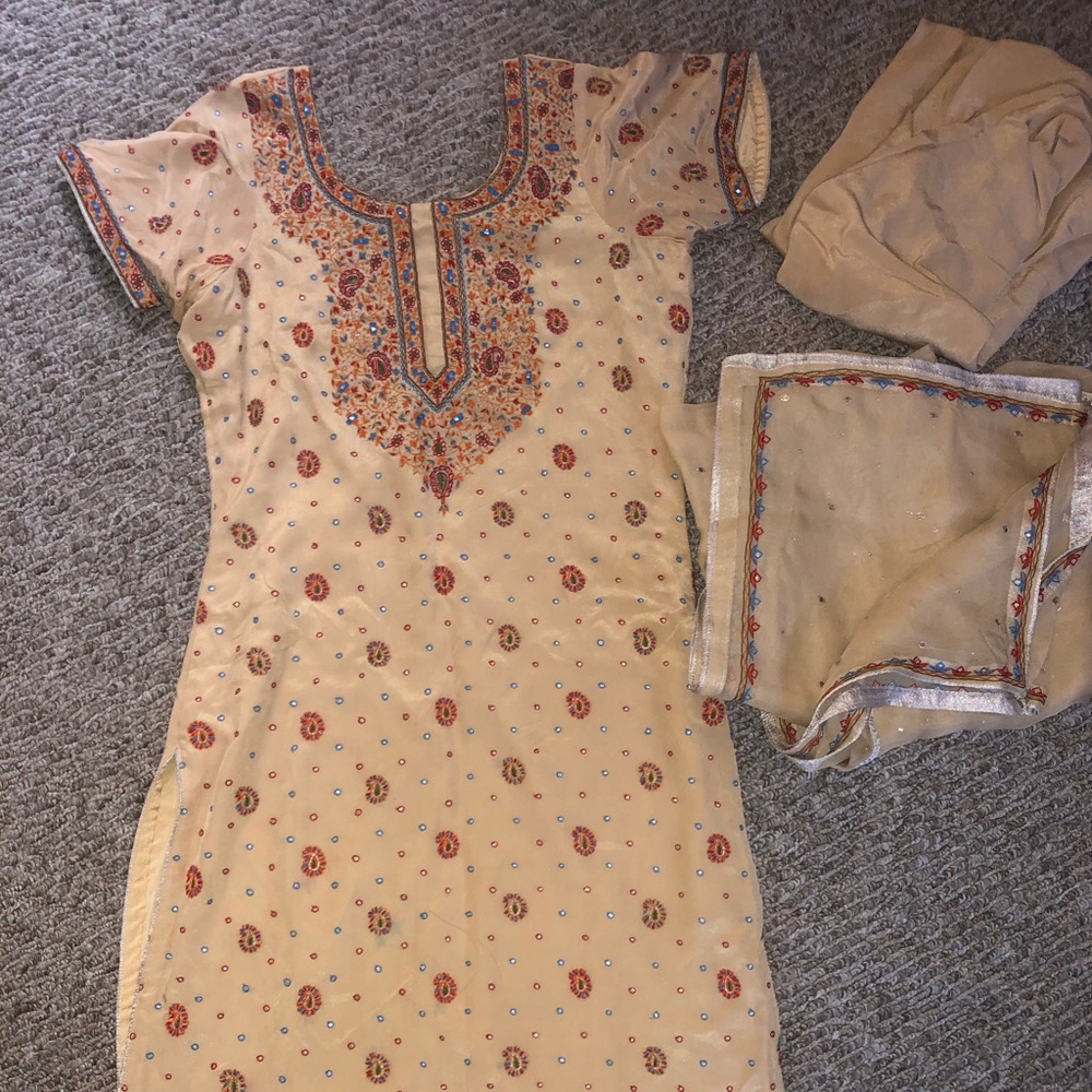 Beige Indian Suit